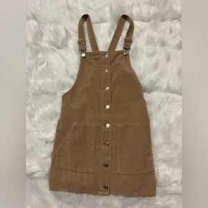 Topshop Corduroy Overall Dress